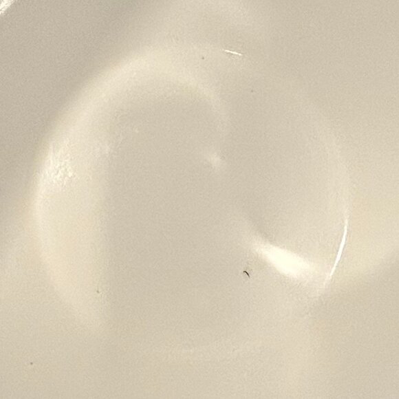 FINEL Finland vintage white & black mushroom enameled bowl - Picture 4 of 5